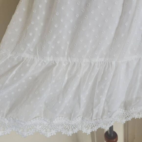 Showpo White La Parisienne Mini Dress, Sundress, Swiss Dot Fabric, NWT, Sz. 6 - Picture 10 of 10